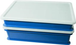 Bild von PP - Stapelkasten, 60x38x15 cm, für Teigwaren, (blau)
