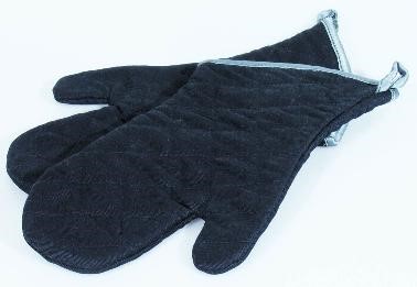 Bild von Paar  Hitze-Handschuhe, schwarz - 32cm
