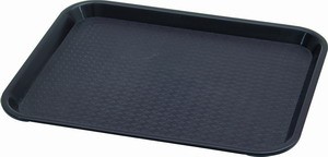 Bild von PP-Tablett, 45,3x35,5 cm, schwarz, leichte Ausführung
