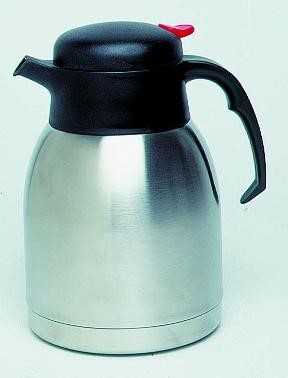 Bild von Vaccum-Kaffeekanne, 2,0ltr., Kunststoffoberteil,Einhanddeckel
