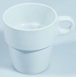 Bild von Porzellan-Kaffeebecher, konisch, stapelbar, 0,25 Ltr.

