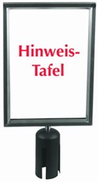 Picture of Info-Tafel, A4 für Abgrenzungsständer Art. 2114. & 2314.
