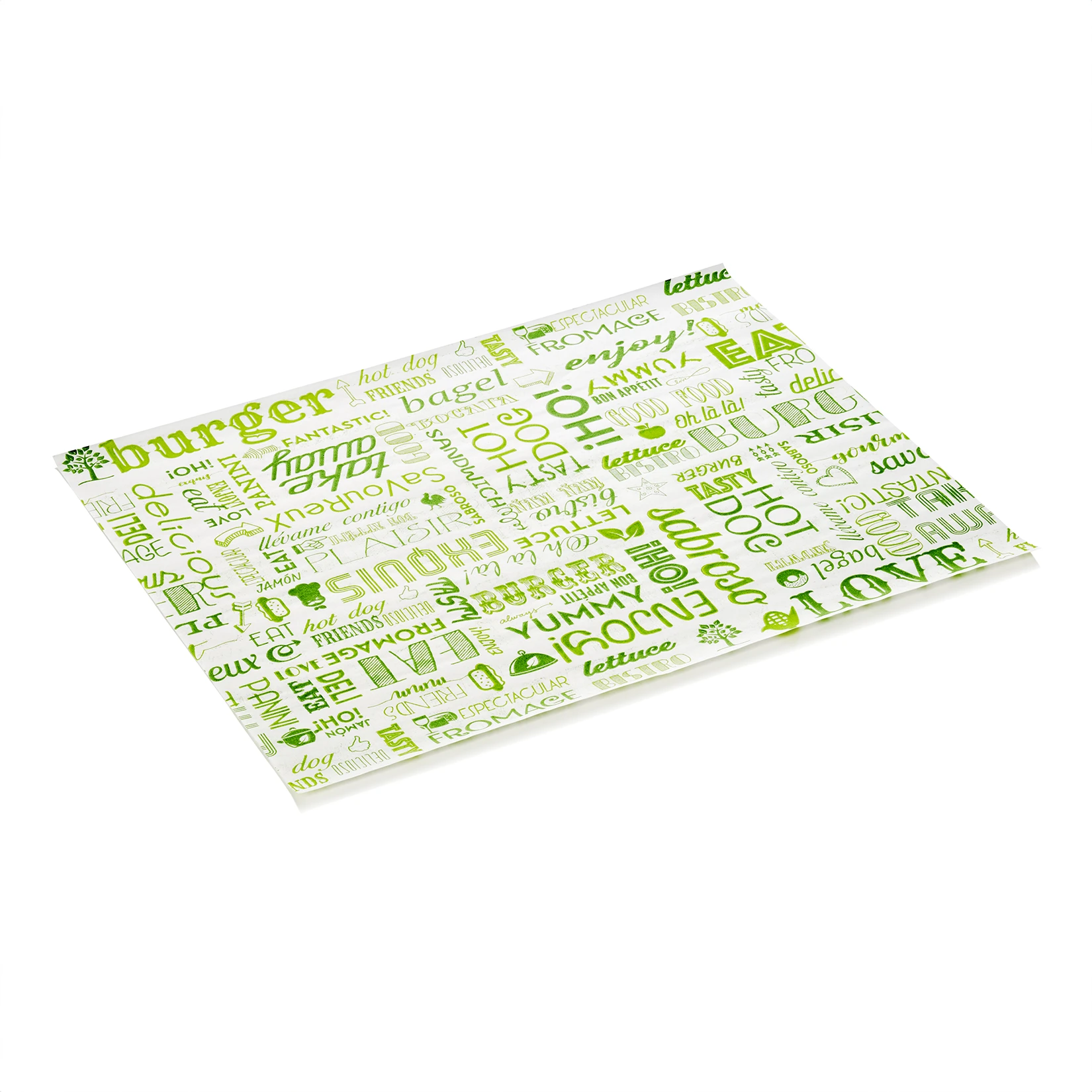 Bild von Burgerpapier Veggie Set
