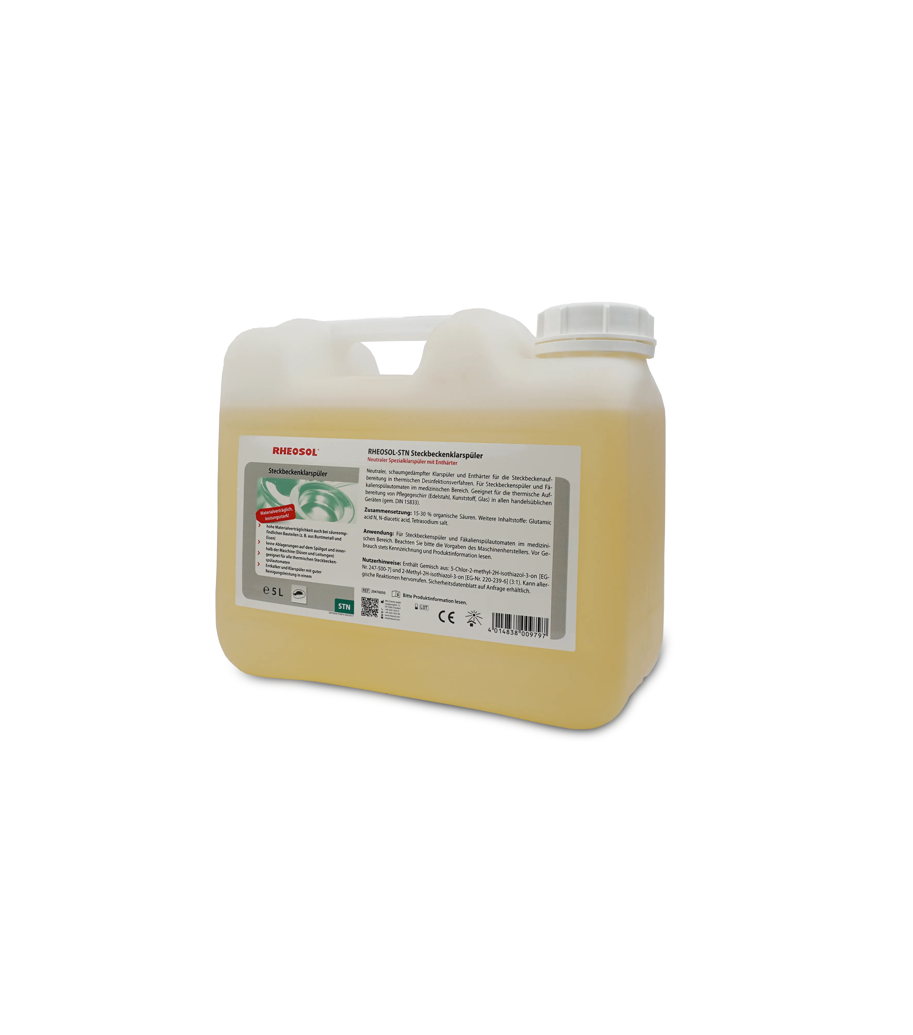 Bild von RHEOSOL-STN Steckbeckenklarspüler Kanister 5 Liter