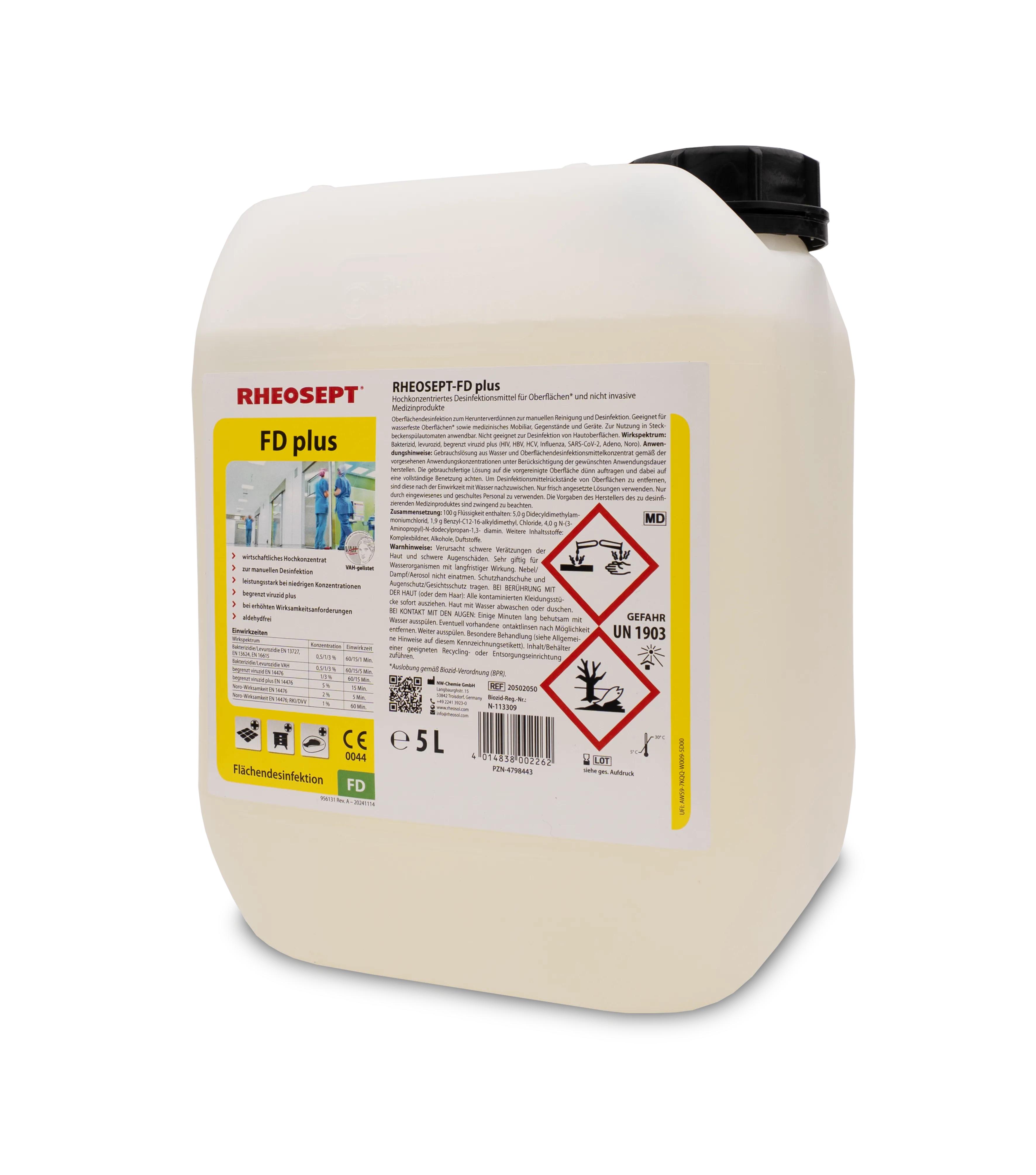 Bild von RHEOSEPT-FD plus Kanister 5 Liter