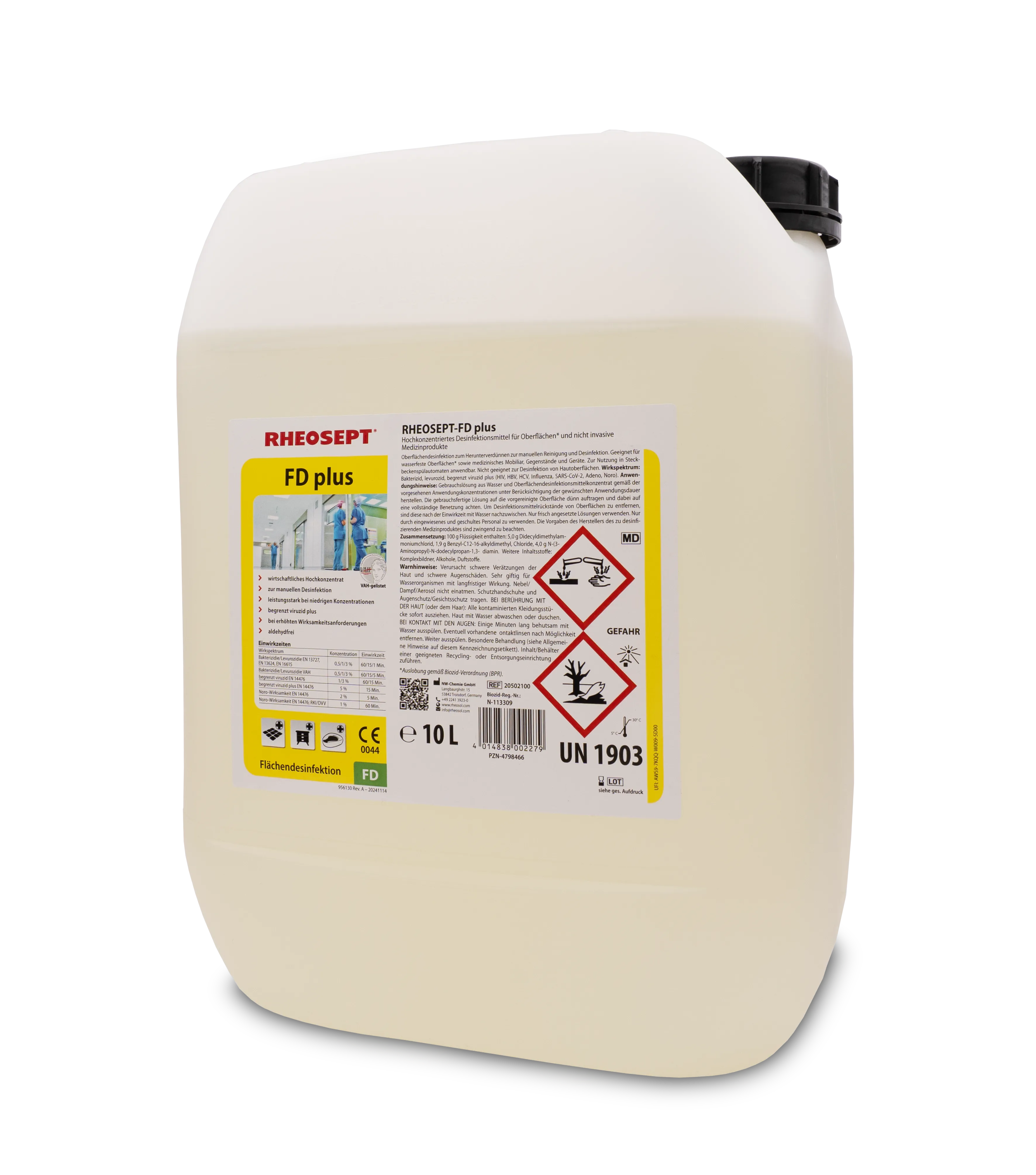 Bild von RHEOSEPT-FD plus Kanister 10 Liter