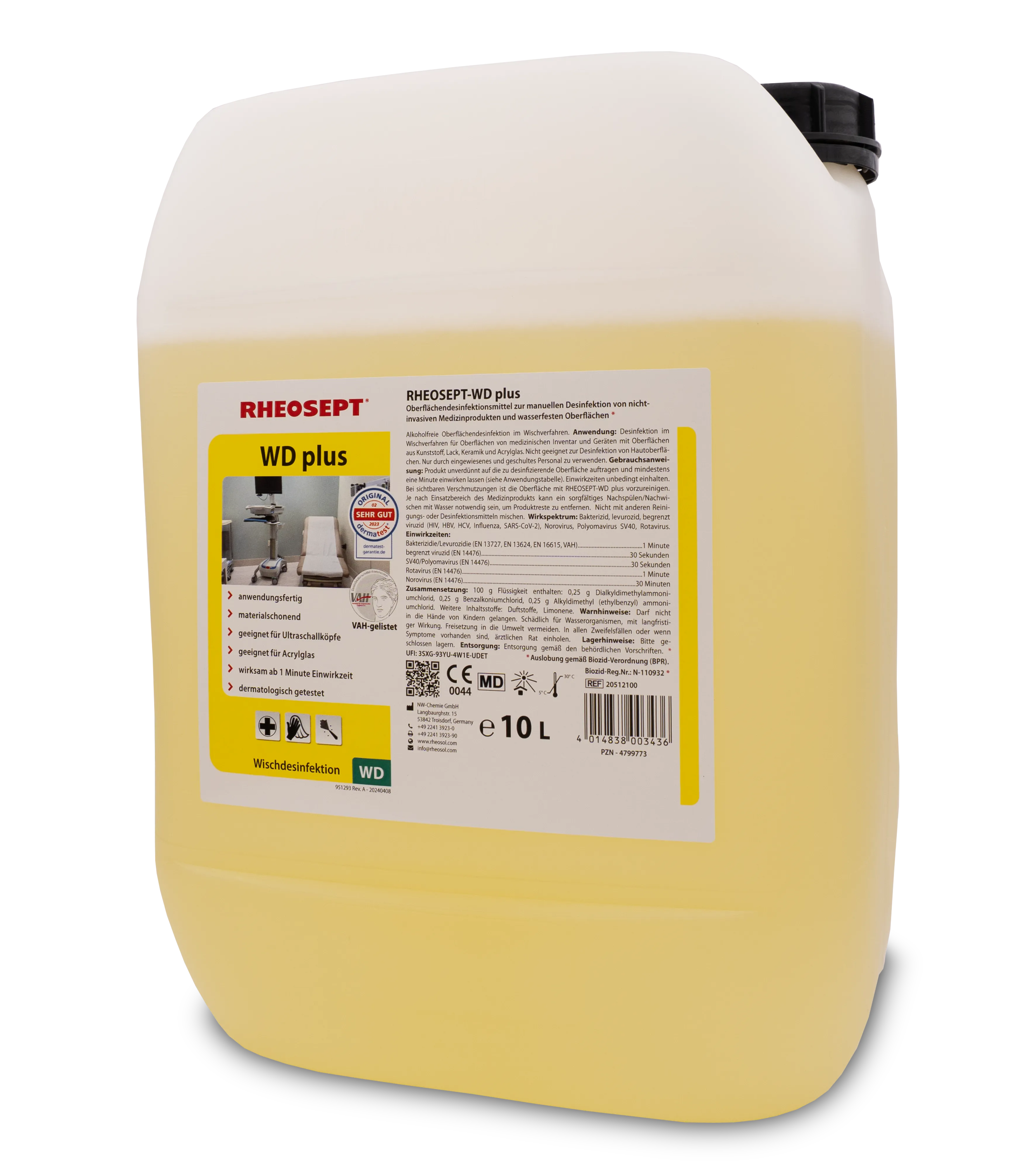 Bild von RHEOSEPT-WD plus Kanister 10 Liter