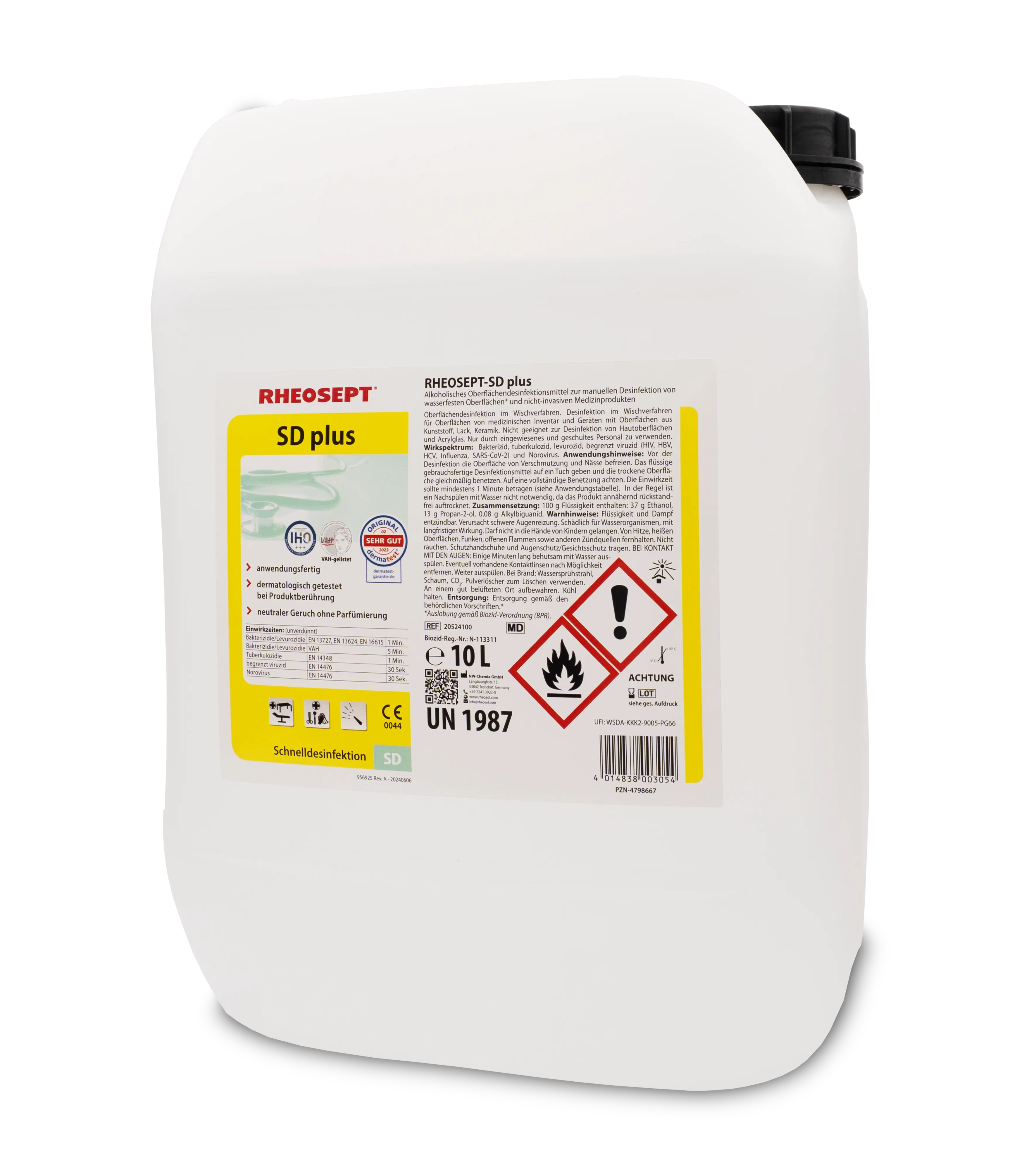 Bild von RHEOSEPT-SD plus Kanister 10 Liter