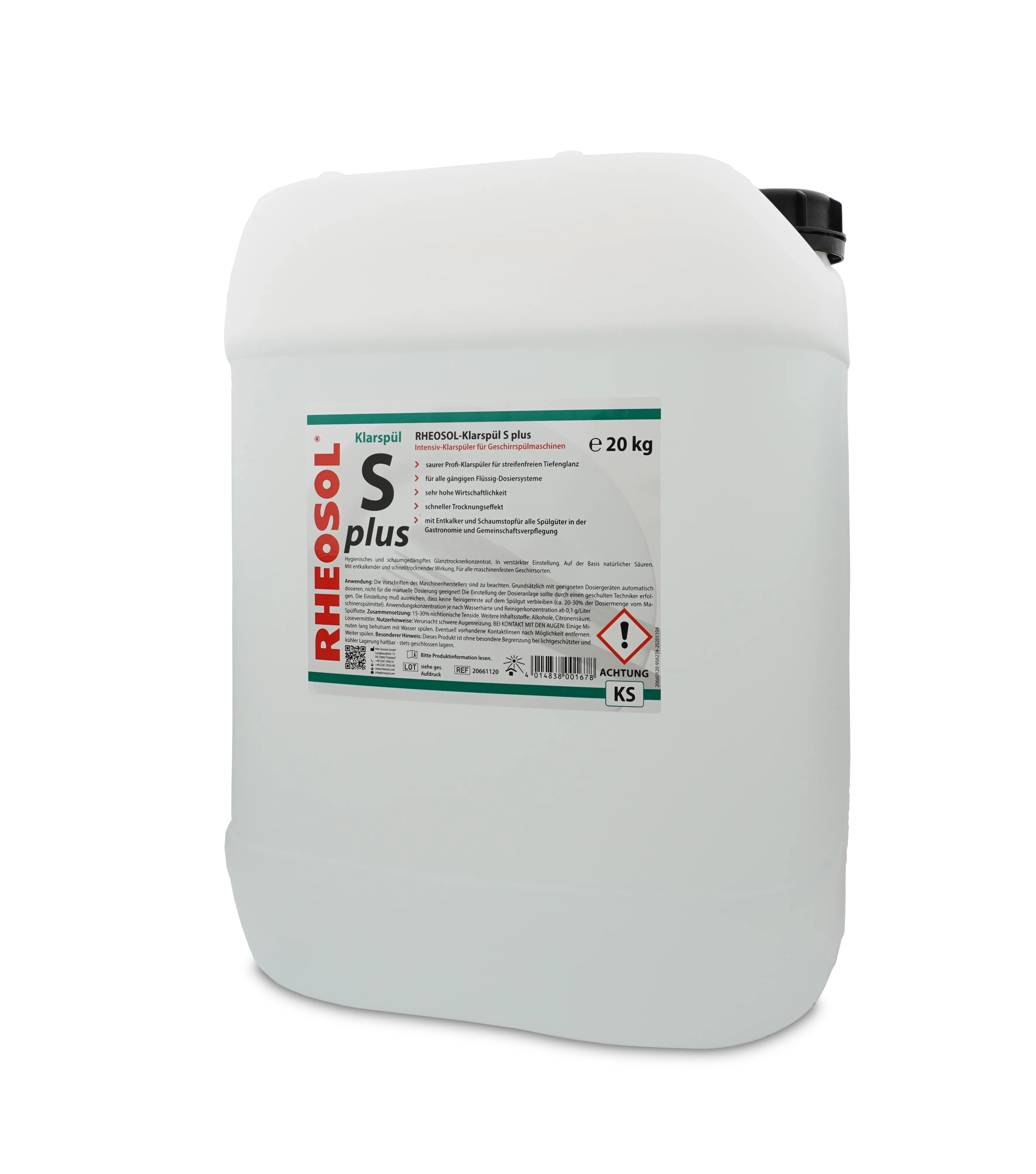 Bild von RHEOSOL-Klarspül S plus Kanister 20 kg