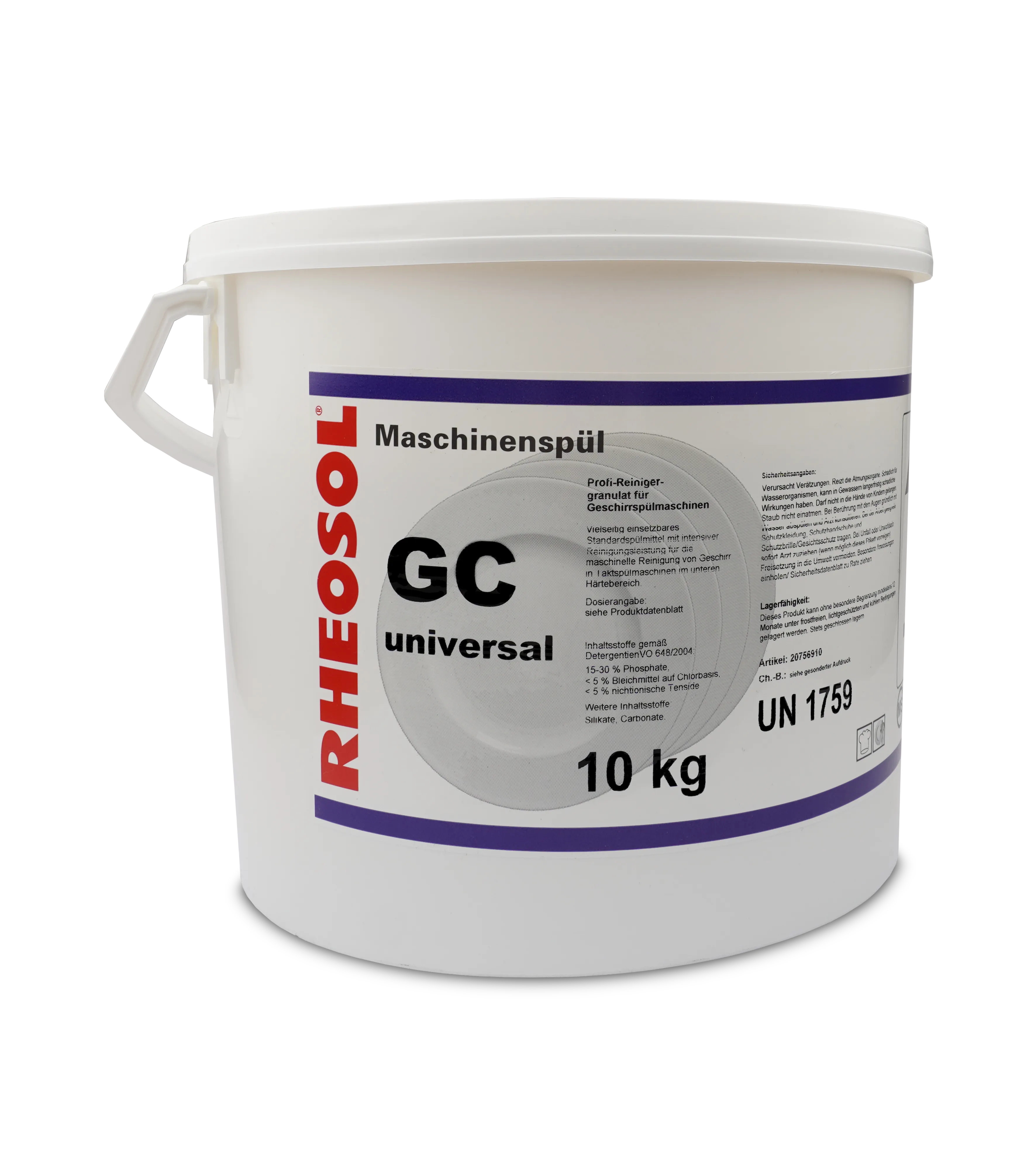 Bild von RHEOSOL-Maschinenspülmittel GC universal Eimer 10 kg
