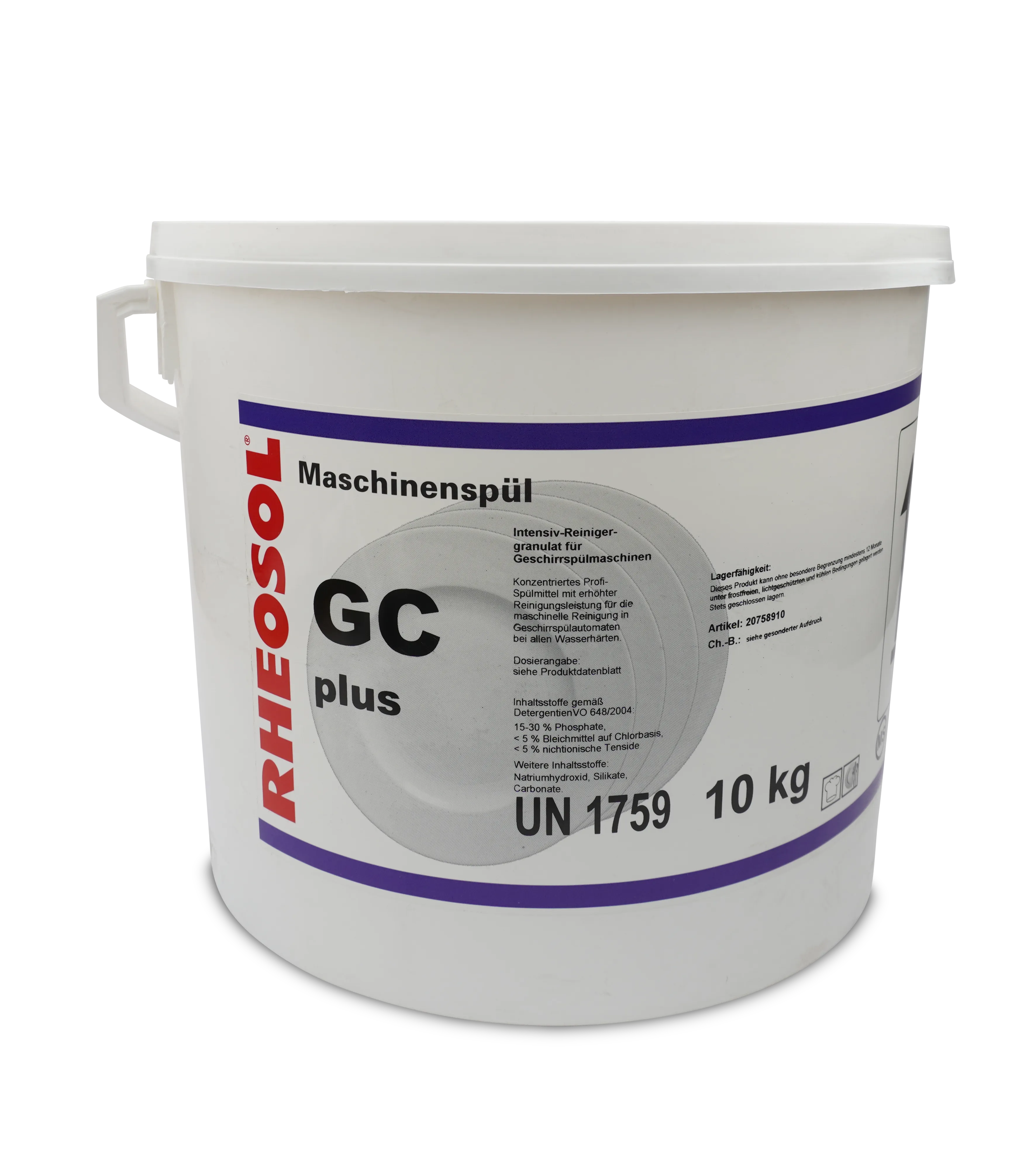 Bild von RHEOSOL-Maschinenspülmittel GC plus Eimer 10 kg