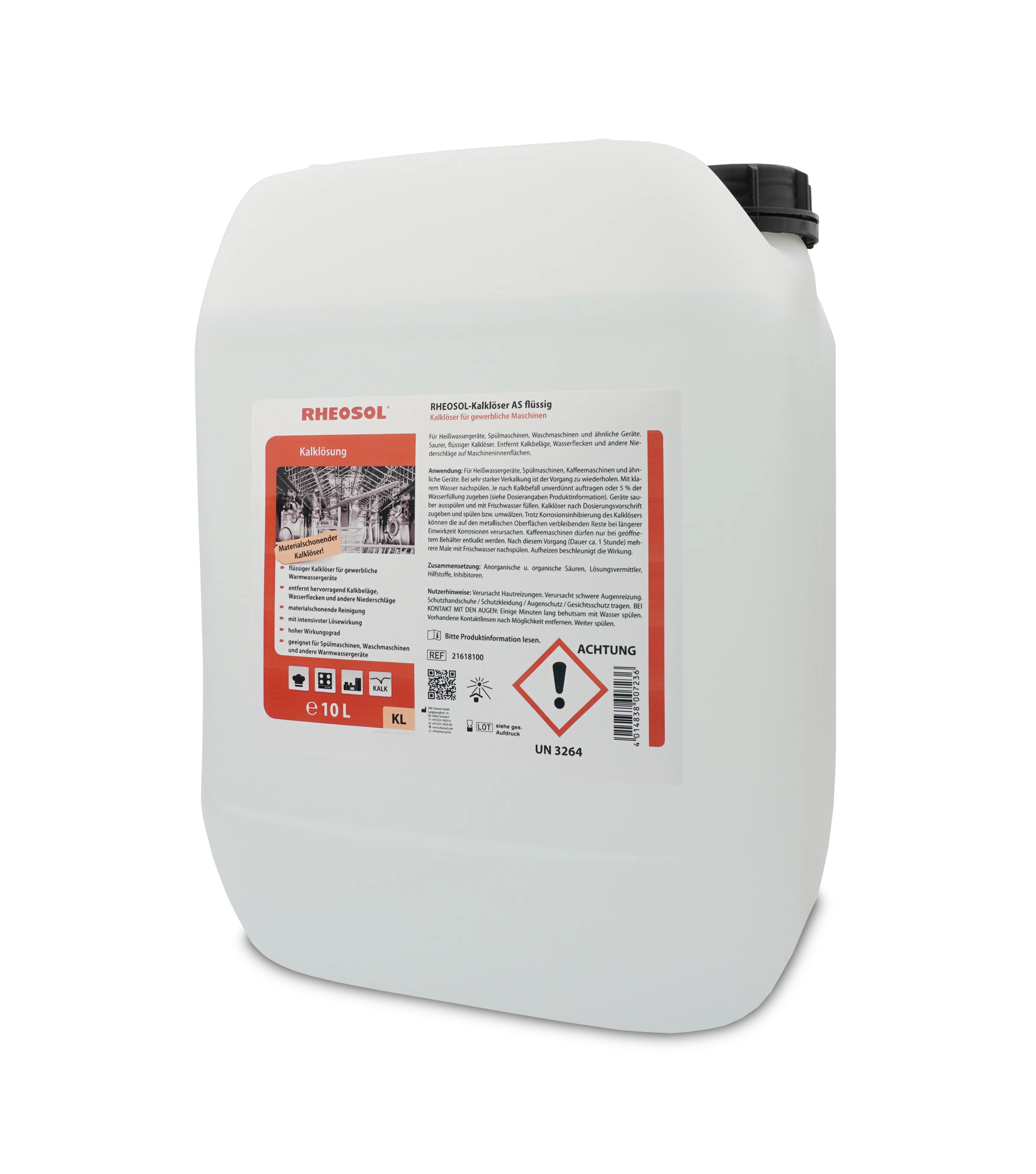 Bild von RHEOSOL-Kalklöser AS flüssig Kanister 10 Liter