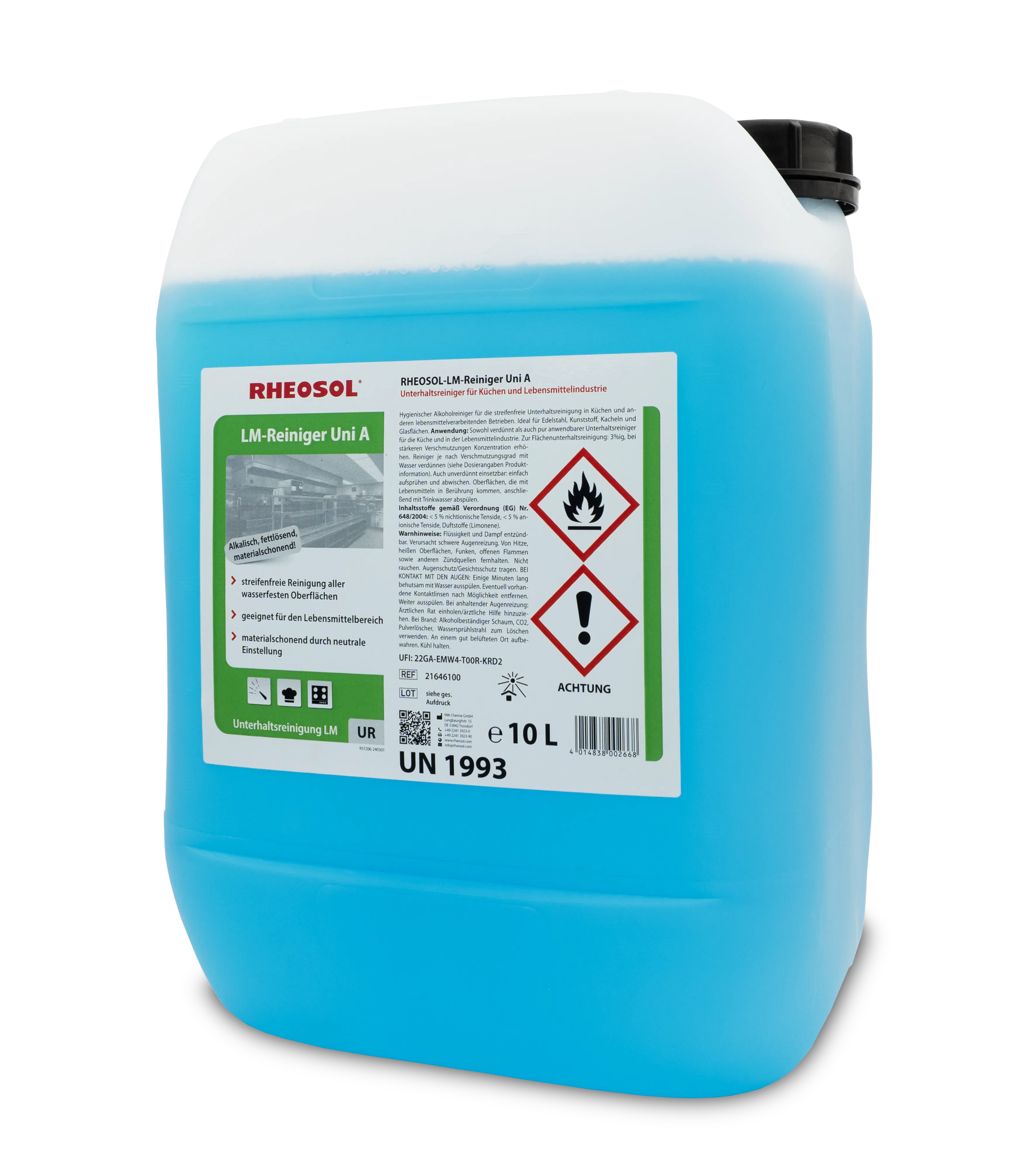 Bild von RHEOSOL-LM-Reiniger Uni A Kanister 10 Liter