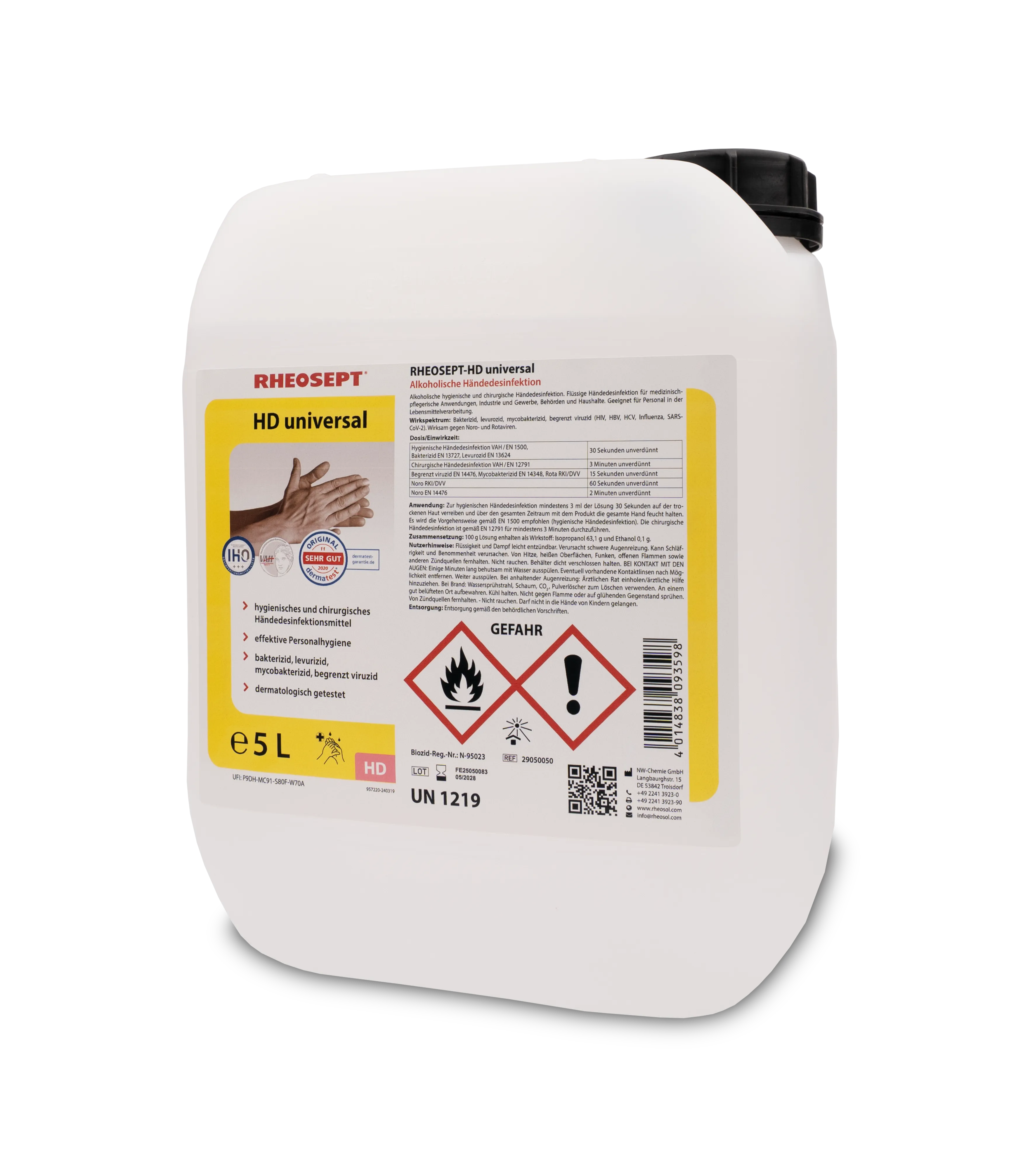 Bild von RHEOSEPT-HD universal Kanister 10 Liter