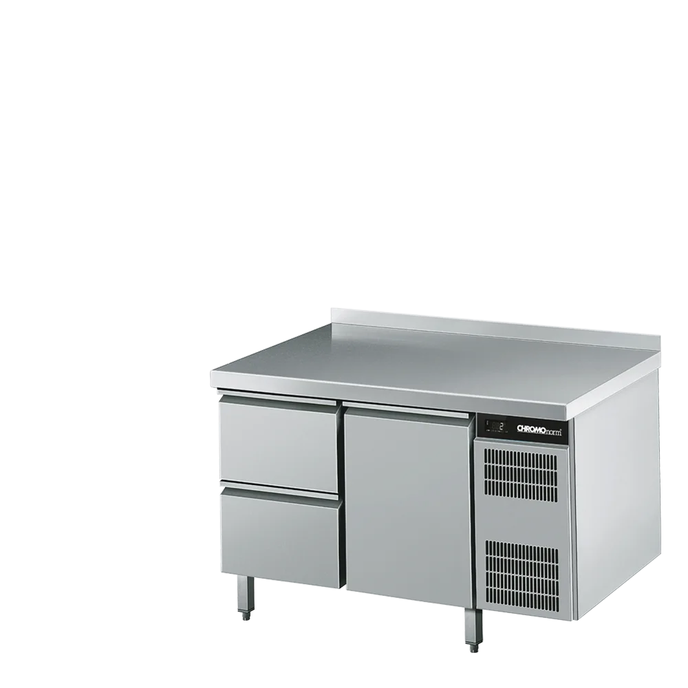 Bild von Kühltisch GN 1/1, 2 Züge 1/2, 1 Tür - 1250x700x850 mm