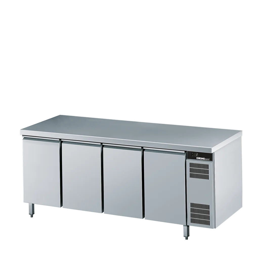 Bild von Kühltisch GN 1/1, mit Tischplatte allseits ab, steckerfertig - 2200x700x 850 mm