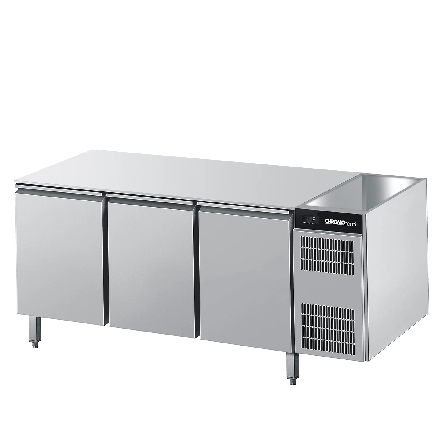 Bild von Bäckerei-Kühltisch EN4060, ohne Tischplatte, steckerfertig - 1946x775x 800 mm