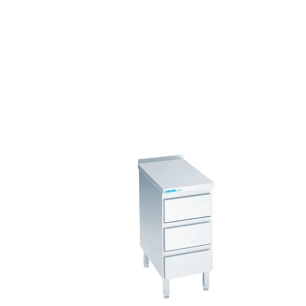 Bild von Schubladenblock mit 3 Schubladen, mit Tischplatte allseits ab - 400x600x850/900 mm