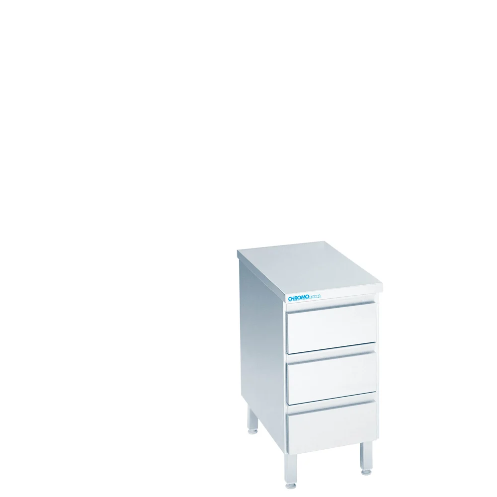 Bild von Schubladenblock mit 3 Schubladen, mit Tischplatte allseits ab - 400x700x850/900 mm