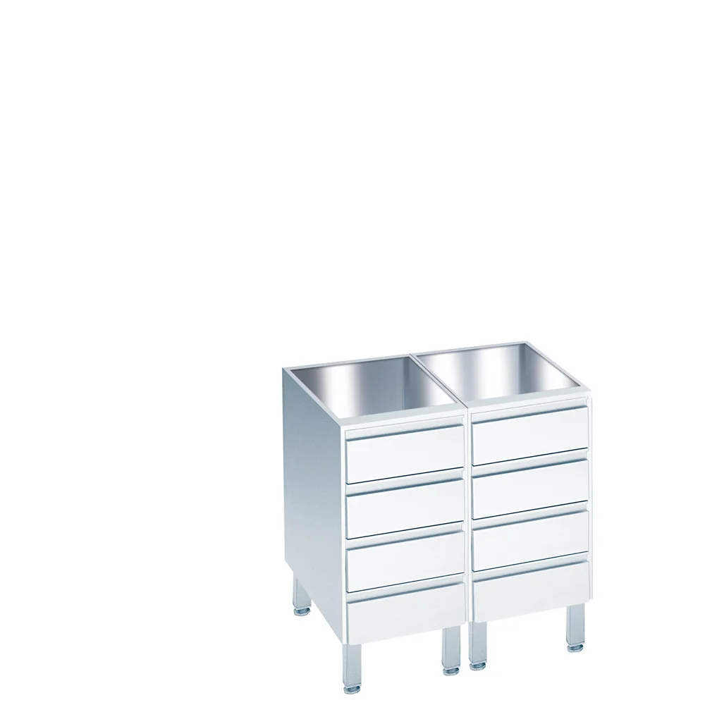 Bild von Schubladenblock mit 8 Schubladen, ohne Tischplatte - 800x560(600)x800/850 mm