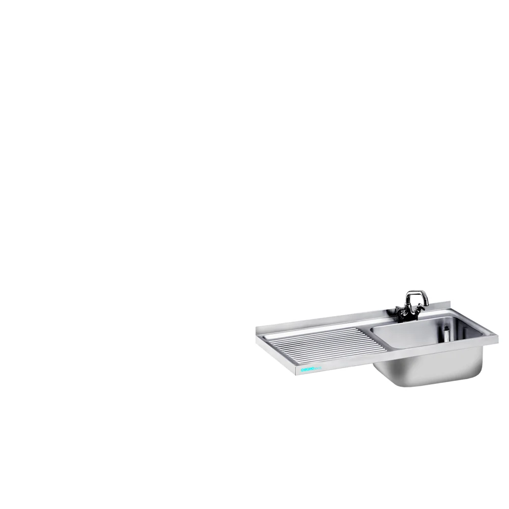 Bild von Spülenabdeckung mit 1 Becken rechts, ohne Beckenverkleidung - 1200x700x50 mm