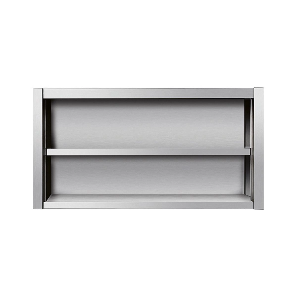 Bild von Wandhängeschrank aus Edelstahl, 180 x 40, ohne Tür