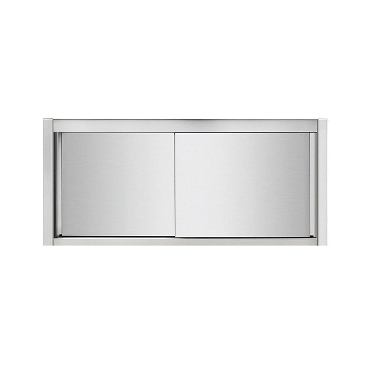 Bild von Wandhängeschrank aus Edelstahl, 160 x 40, mit Tür