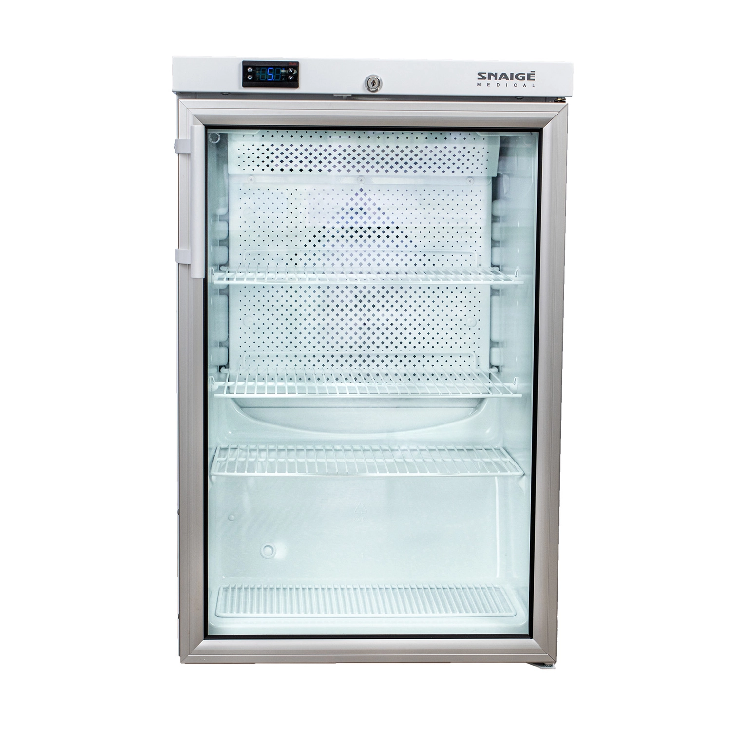 Bild von Medikamentenkühlschrank | 1 Glastür | 130 L | 560 x 620 x 870 mm | ohne Temperaturaufzeichnung & USB-Transfer