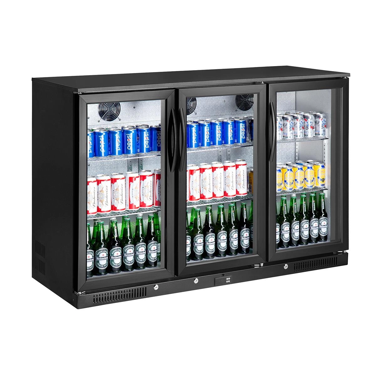 Bild von Flaschenkühlschrank 200 Liter mit 2 Flügeltüren | 902x565x900 mm