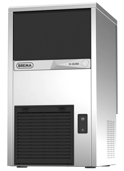 Bild von Eiswürfelbereiter mit Ablaufpumpe | Eisproduktion: ca. 29 kg / 24 Stunden| Luftkühlung | R290, 270 W | 390x470x690 mm