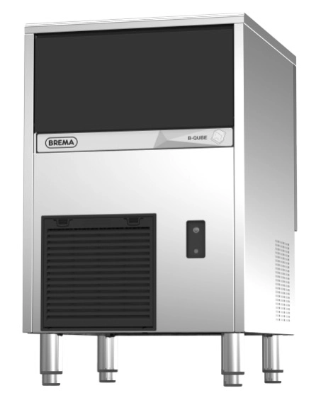 Bild von Eiswürfelbereiter mit Ablaufpumpe | Eisproduktion: ca. 38 kg / 24 Stunden| Luftkühlung | R290, 340 W | 497x592x687 mm