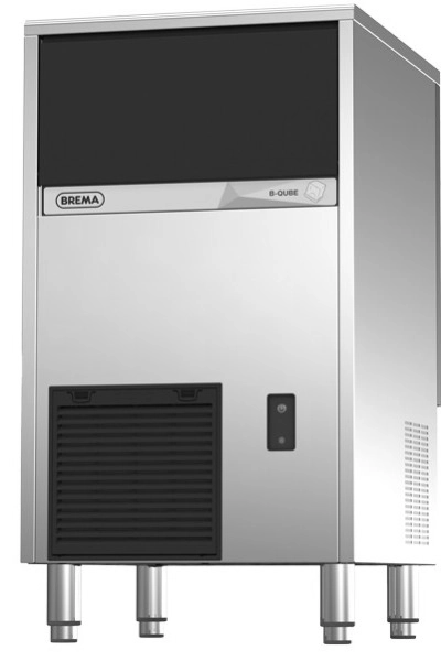 Bild von Eiswürfelbereiter mit Ablaufpumpe | Eisproduktion: ca. 48 kg / 24 Stunden| Luftkühlung | R290, 450 W | 497x592x797 mm