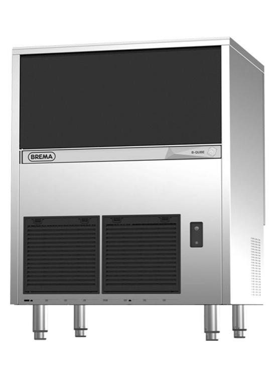 Bild von Eiswürfelbereiter mit Ablaufpumpe | Eisproduktion: ca. 72 kg / 24 Stunden| Luftkühlung | R290, 590 W | 735x603x850mm
