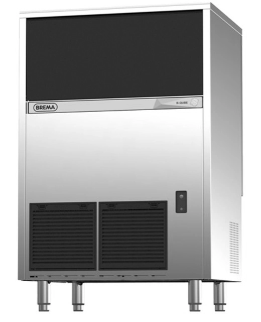Bild von Eiswürfelbereiter mit Ablaufpumpe | Eisproduktion: ca. 95 kg / 24 Stunden| Luftkühlung | R290, 870 W | 738x600 mmx1010 mm