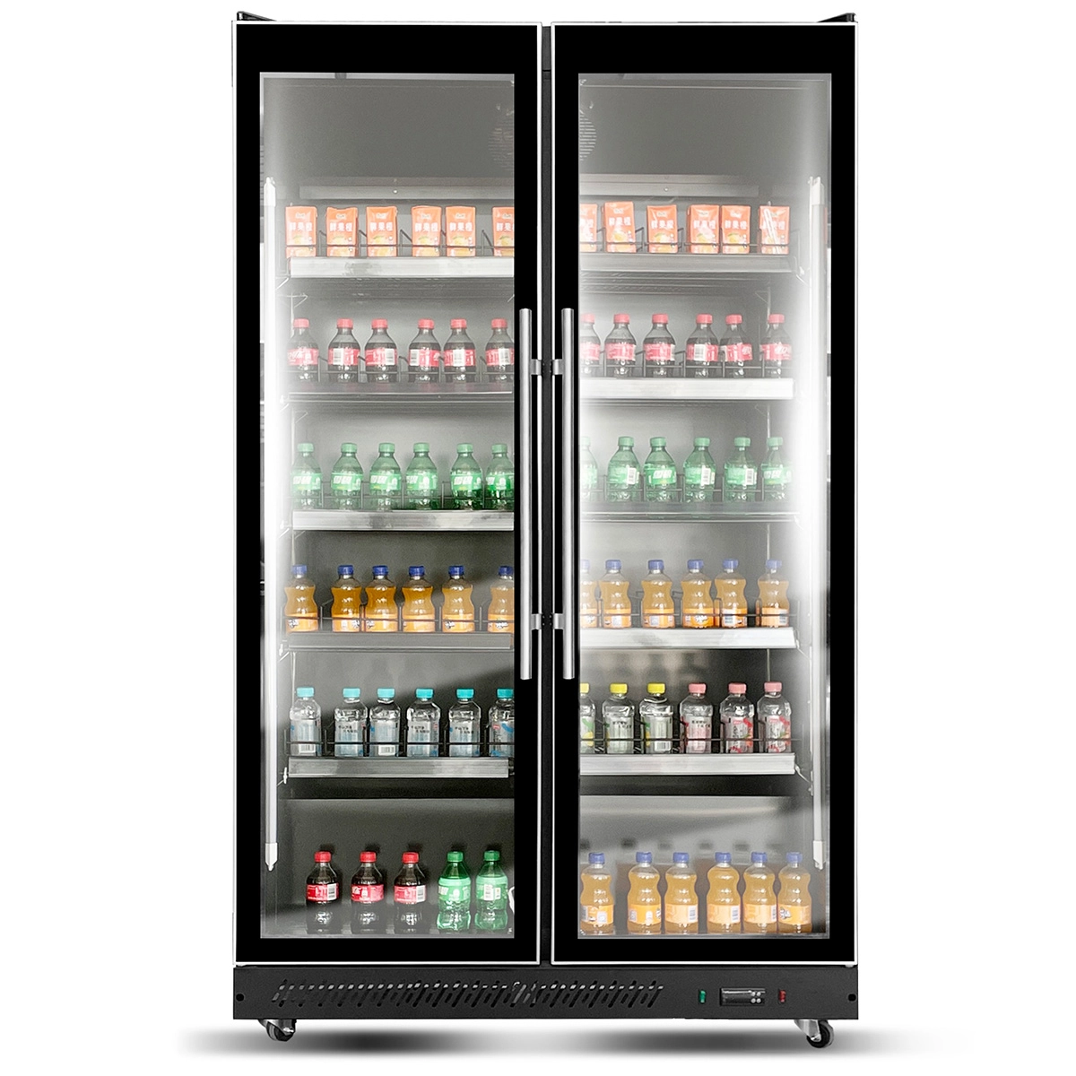 Bild von Getränkekühlschrank 900 Liter | schwarz | 1120 X 635 X 1980 mm
