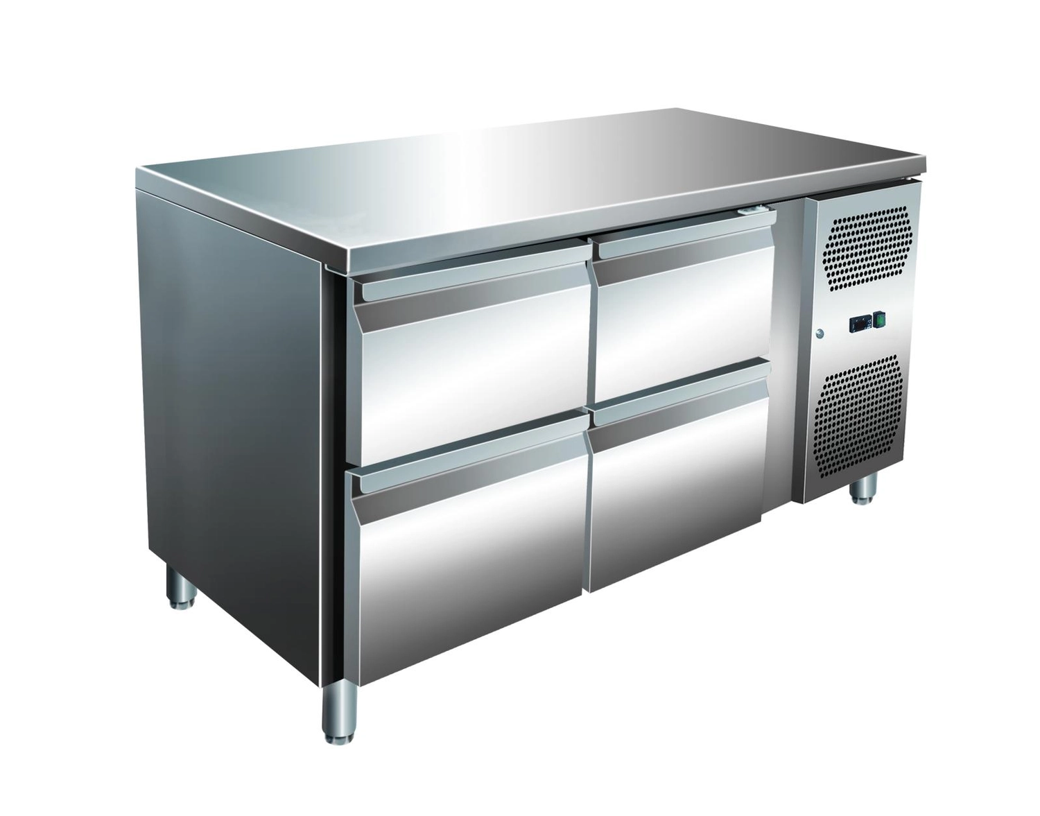 Bild von VIP Kühltisch mit 2 x 2 Schubladen  -2 bis +8°C 1.360x600x860 mm