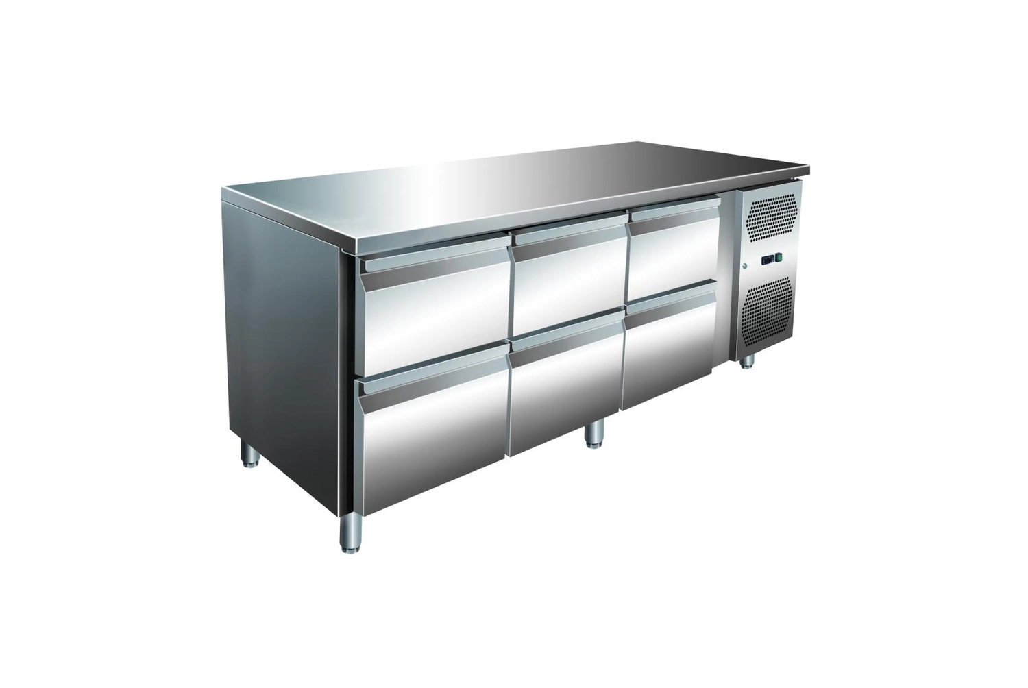 Bild von VIP Kühltisch mit 3x 2 Schubladen -2 bis +8°C 1.795x600x860 mm