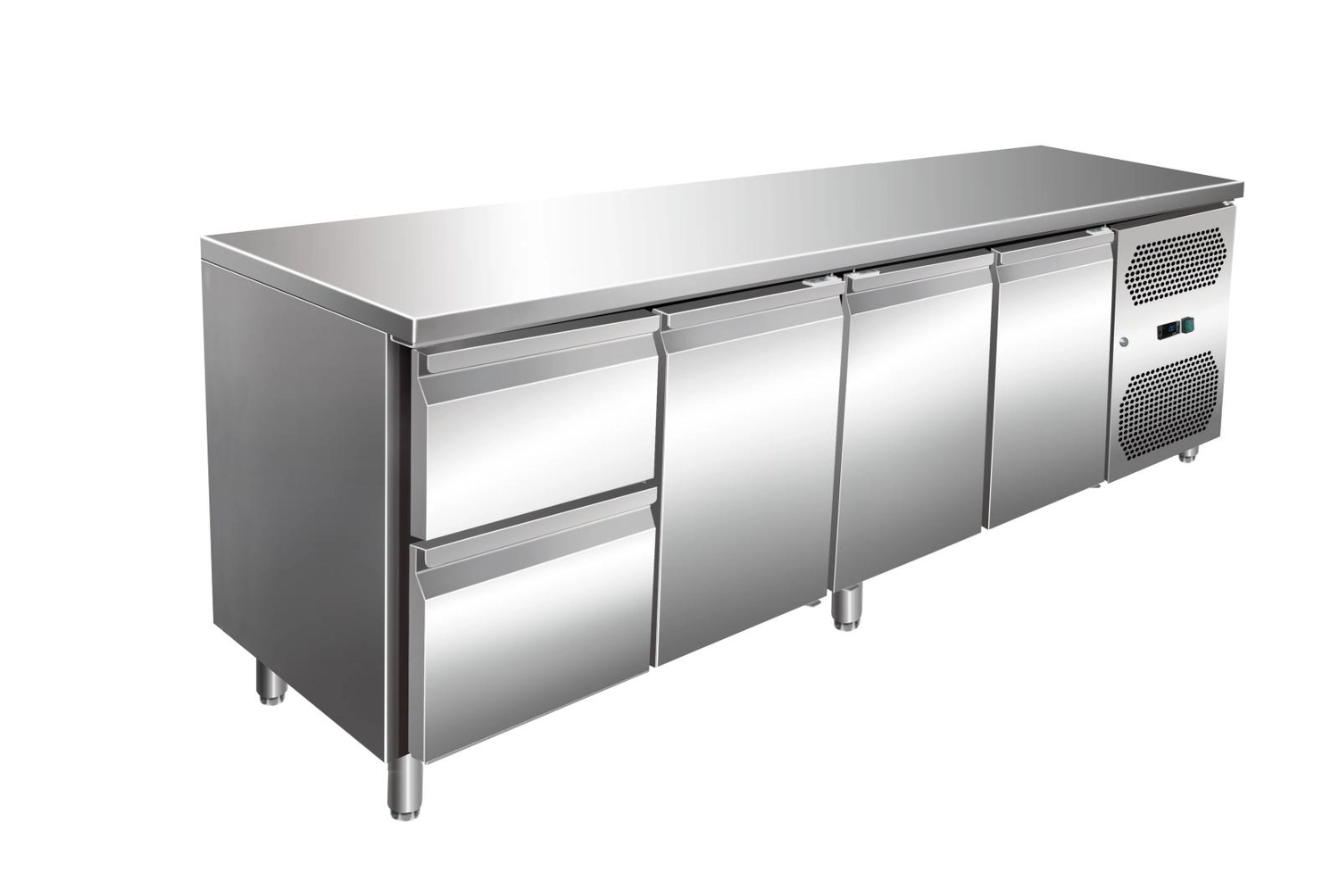 Bild von VIP Kühltisch mit 1x 2 Schubladen und 3 Türen -2 bis +8°C 2230x600x860 mm