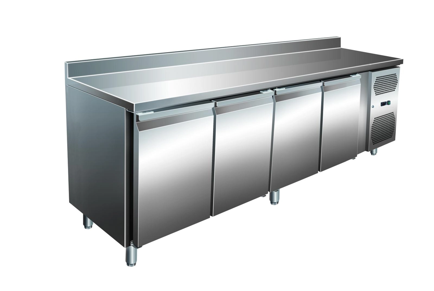 Bild von VIP Kühltisch mit 4 Türen und Aufkantung -2 bis +8°C 2.230x600x960 mm