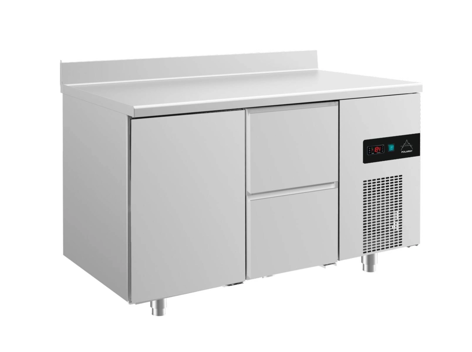 Bild von Kühltisch -2 bis +8°C 1400x700x850mm mit 1x Tür und 1x zwei Schubladen u. Aufkantung