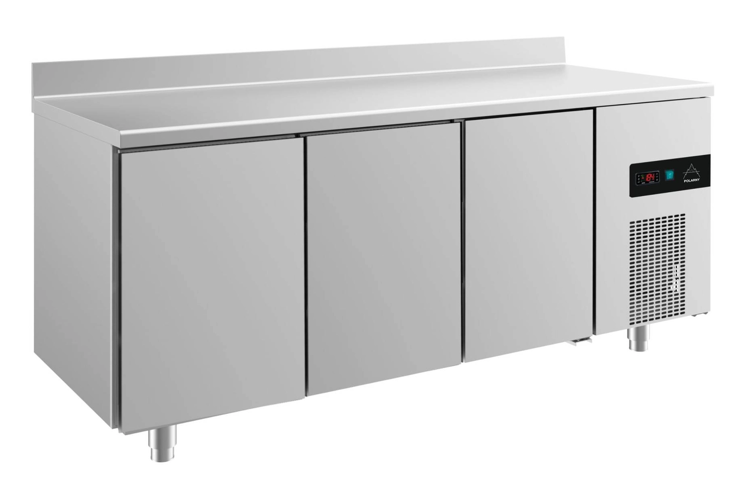 Bild von Kühltisch -2 bis +8°C 1865x700x850mm mit 3 Türen u. Aufkantung