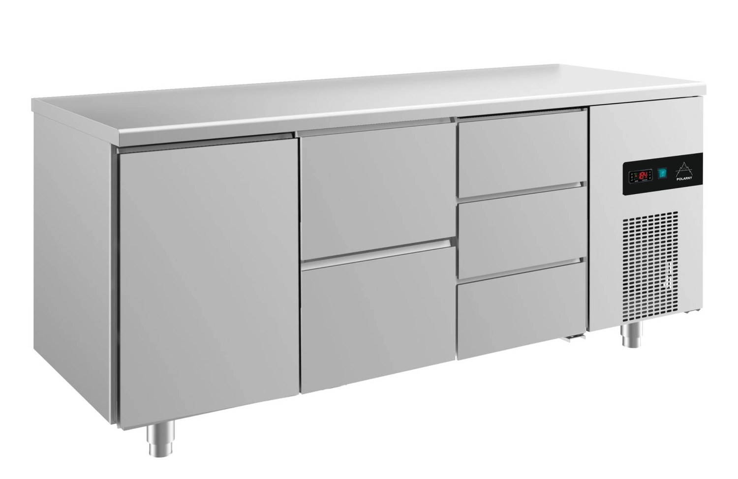 Bild von Kühltisch -2 bis +8°C 1865x700x850mm mit 1x Tür, 1x zwei Schubladen und 1x drei Schubladen