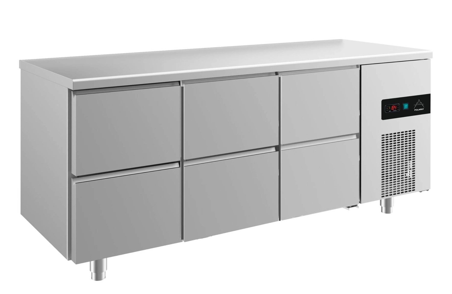 Bild von Kühltisch -2 bis +8°C 1865x700x850mm mit 3x zwei Schubladen