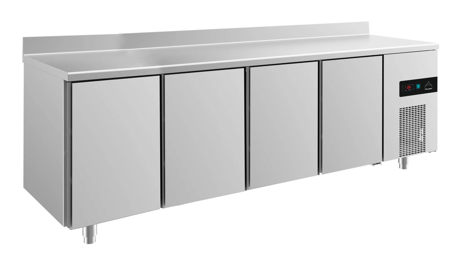 Bild von Kühltisch -2 bis +8°C 2330x700x850mm mit 4 Türen u. Aufkantung