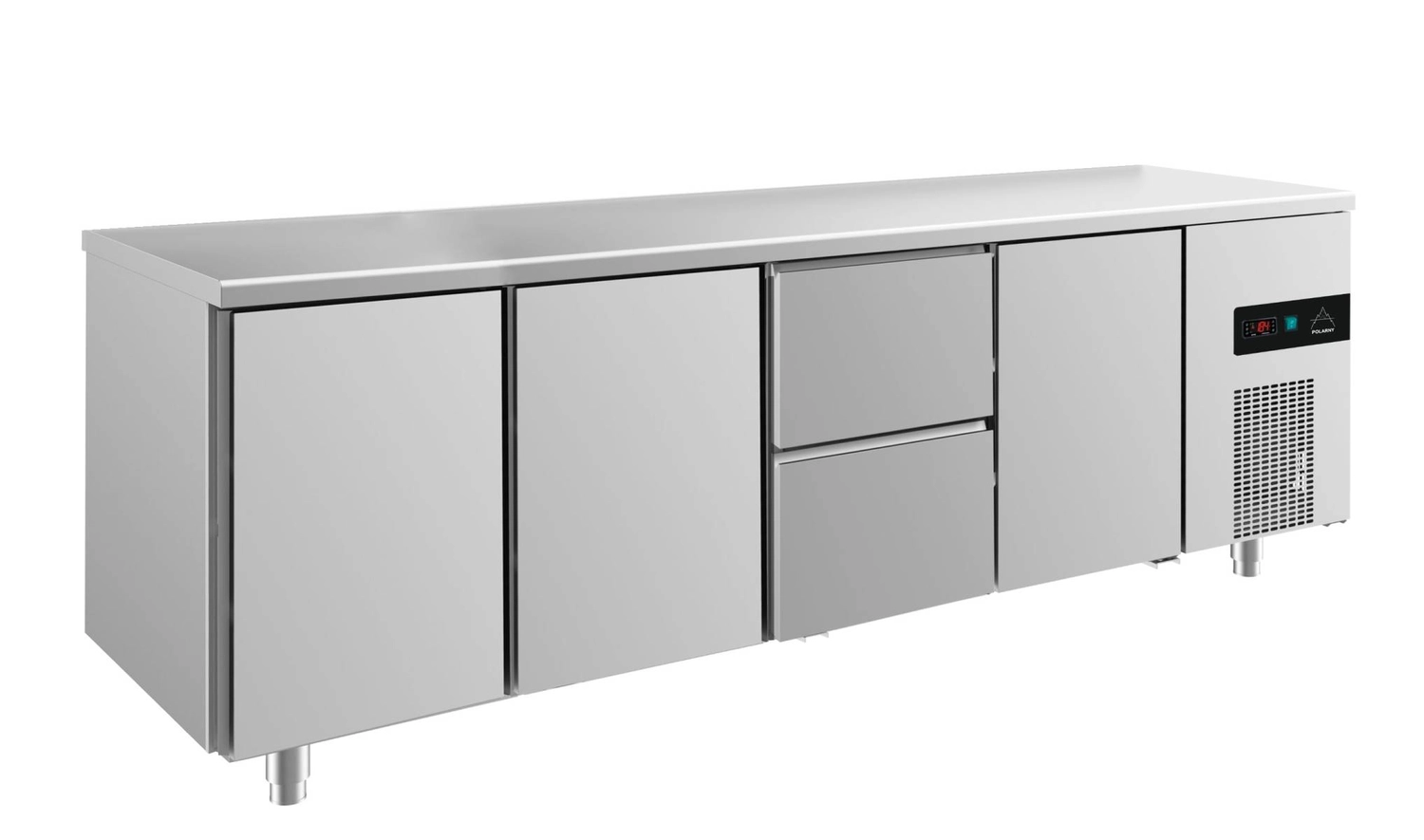 Bild von Kühltisch -2 bis +8°C 2330x700x850mm mit 3x Türen und 1x zwei Schubladen