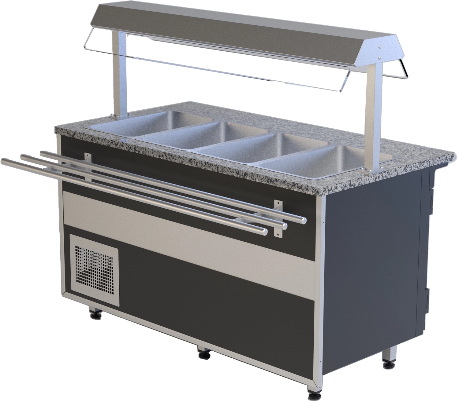 Bild von Speiseausgabe Gastroline Open Bemar T | Volumen: 75 Liter | 1000x800x1350 mm