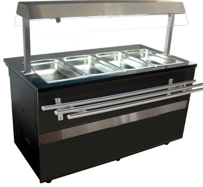 Bild von Kühltheke Gastroline Open mit Tablett Rutsche | 386 Liter Volumen | 1000x800x850/1350 mm