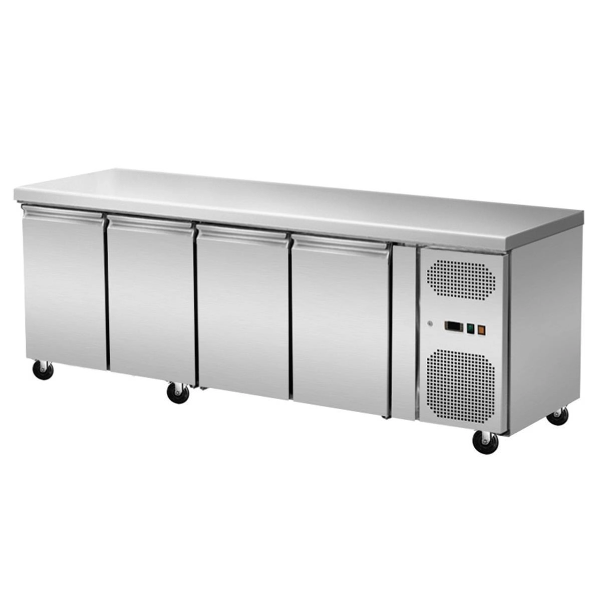 Bild von TIEFKÜHLTISCH  MIT ROLLEN 4 MODULE     B x T x H   2.230 x 700 x 860 mm  |  550 L