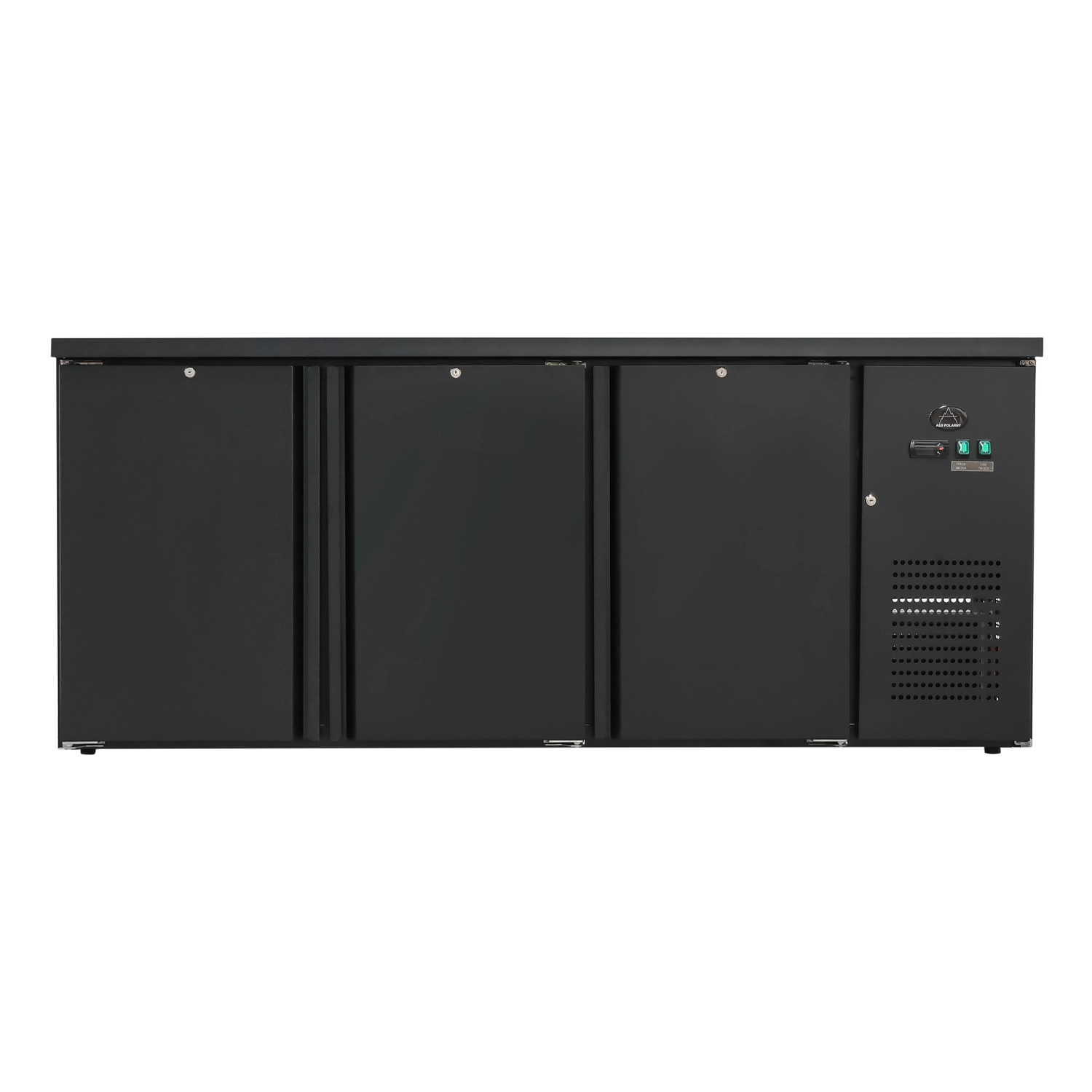 Bild von Flaschenkühltisch 425 Liter | Schwarz | 3 Türen | 2005 x 520 x 840 mm