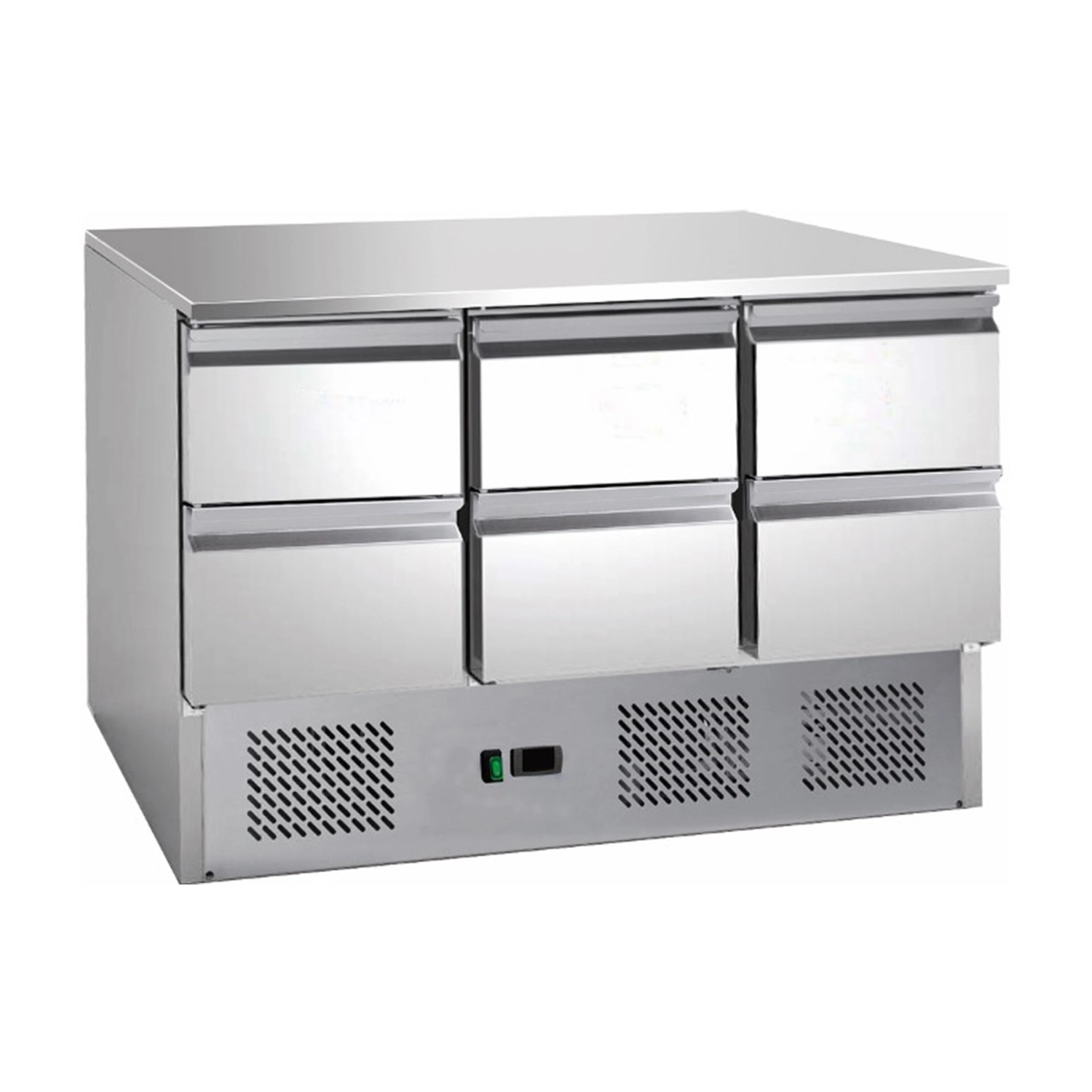 Bild von Saladette mit eingebauter Kühlung | 6 Schubladen | Volumen: 164 Liter | 1365 x 700 x 850 mm